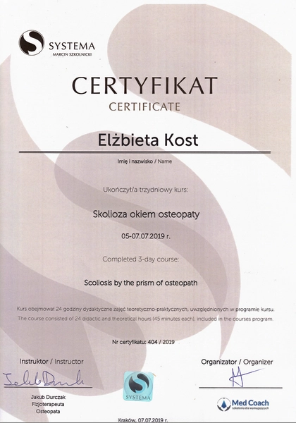 skuteczna fizjoterapia krakow Zespoły mięśniowo-powięziowe Zespół bolesnego barku ciasnoty podbarkowej cieśni de Quervaina Zespoły bólowe (część górna, dolna, kręgosłup) Urazy głowy kręgosłupa rdzenia kręgowego apriori ruczaj kliny kobierzyn zawila 61a elzbieta kost