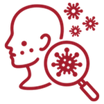 ikona przedstawiająca przyczyny i objawy alergii u człowieka