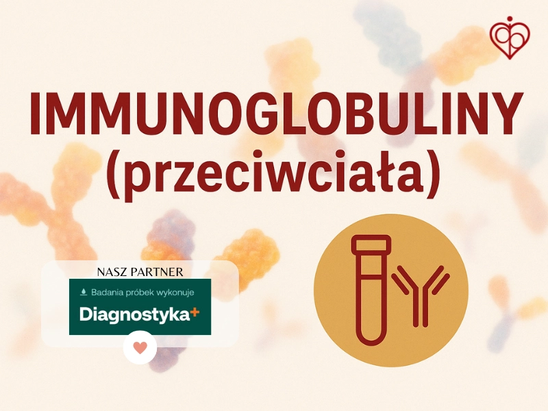 grafika badań laboratoryjnych immunoglobulin czyli przeciwciał dostępnych w punkcie pobrań